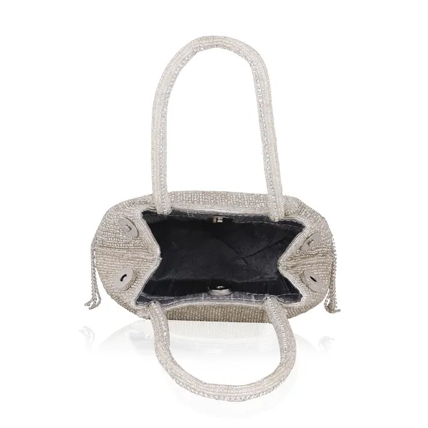 Silver_Gilded_Noir_Beaded_Fringe_Handbag_For_Women_&_Girls_(18_X_6_X_16_Cm)
