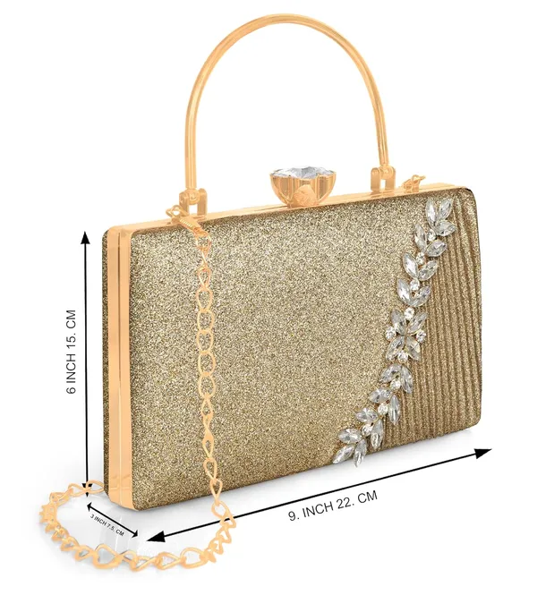 Brown_Glamour_Shine_Elegant_Crystal_Embellished_Clutch_With_Detachable_Chain_Strap_For_Women_&_Girls_(22_X_10_X_15_Cm)
