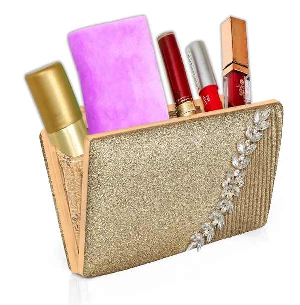 Brown_Glamour_Shine_Elegant_Crystal_Embellished_Clutch_With_Detachable_Chain_Strap_For_Women_&_Girls_(22_X_10_X_15_Cm)