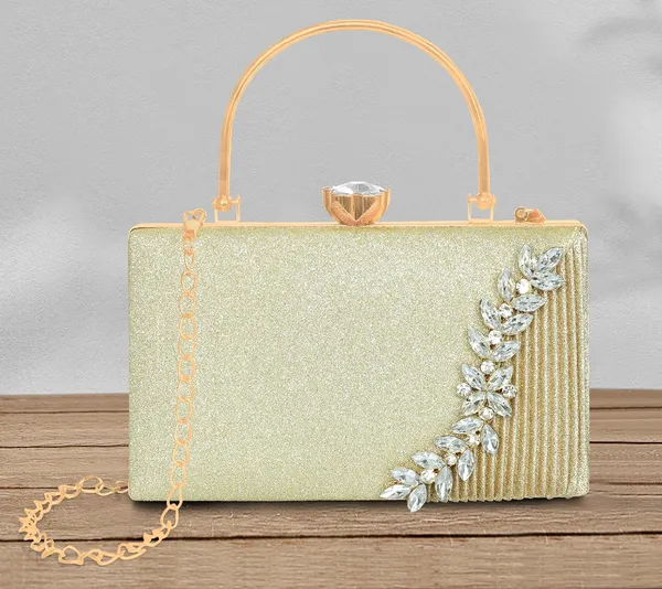 Gold_Glamour_Shine_Elegant_Crystal_Embellished_Clutch_With_Detachable_Chain_Strap_For_Women_&_Girls_(22_X_10_X_15_Cm)