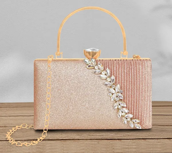 Rose_Gold_Glamour_Shine_Elegant_Crystal_Embellished_Clutch_With_Detachable_Chain_Strap_