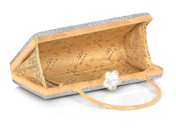 Silver_Glamour_Shine_Elegant_Crystal_Embellished_Clutch_With_Detachable_Chain_Strap_