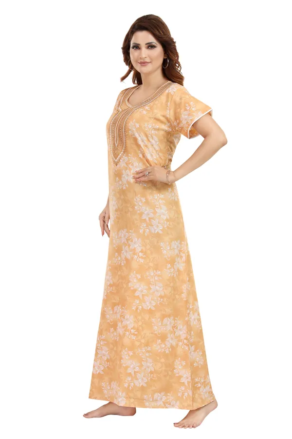 Gold_Cotton_Blend__Nighty_for_Women