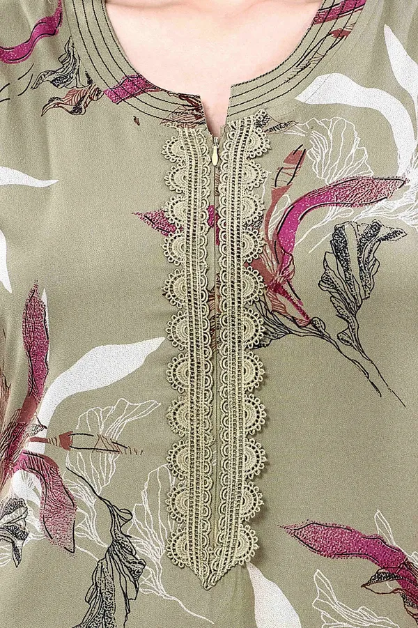 Green_floral_embroidered__A-line_Alpine__Nighty_for_Women