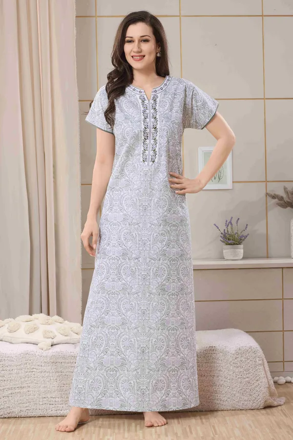 Green_pure_Cotton__Nighty_for_Women