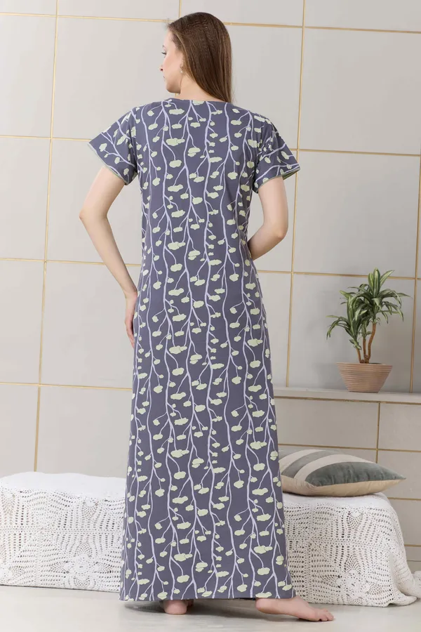 Greyish_blue_floral__print_hosiery_Night_Dress_with_embroidery_neck_For_Ladies_Greyish_blue_floral__print_hosiery_Night_Dress_with_embroidery_neck_For_Ladies