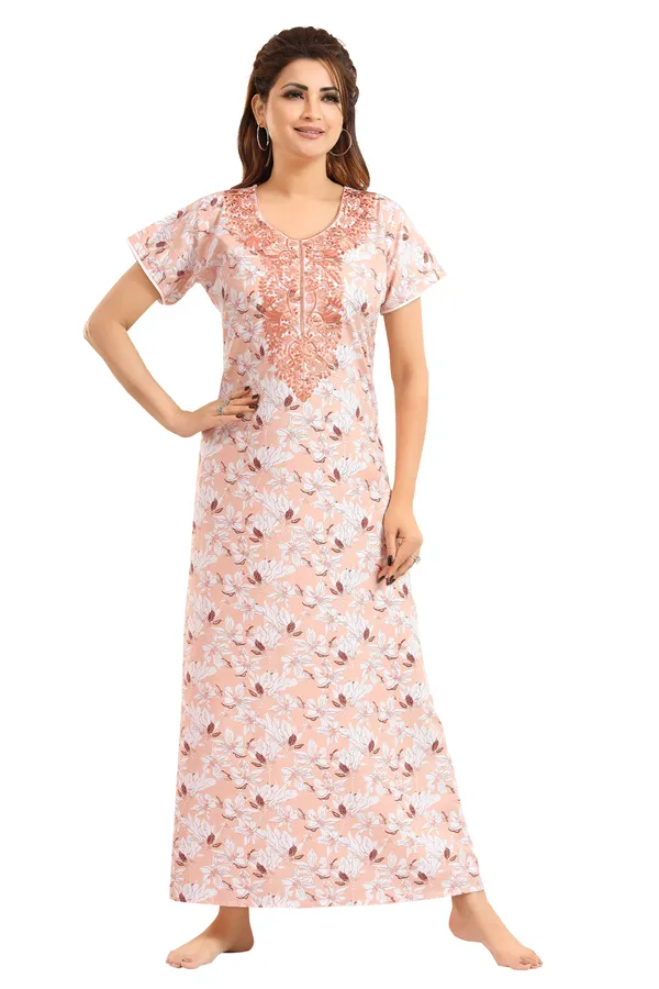 Peach_Cotton_Blend__Nighty_for_Women