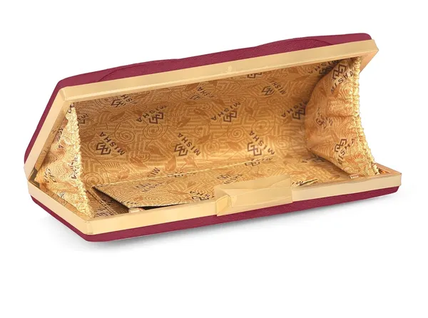 Maroon_Premium_Satin_With_Shiny_Texture_Diamond_Clutch_For_Women_&_Girls_(22_X_10_X_15_Cm)
