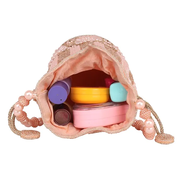 Peach_Drawstring_Closure_With_Crystal_Embellishments_Elegant_Pearl_Beaded_Potli_Bag_