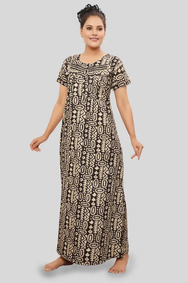 Black_Cotton_Nighty_For_Women