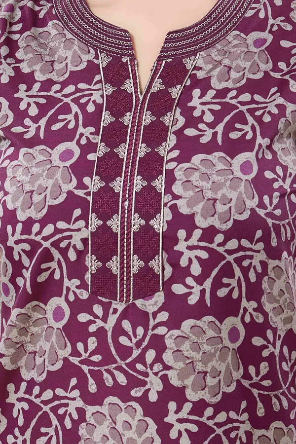 Magenta_Cotton_Blend__Nighty_for_Women