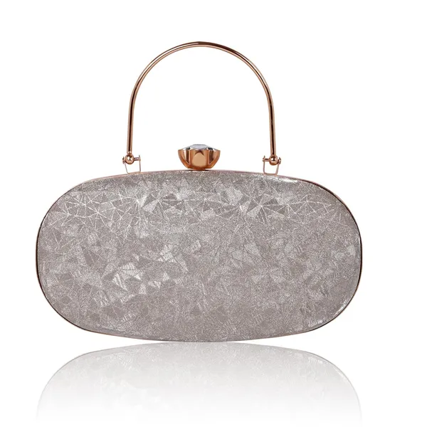 Gold_Cracked_Ice_Metallic_Noir_Glint_Oval_Clutch_For_Women_&_Girls_(23_X_3_X_13_Cm)