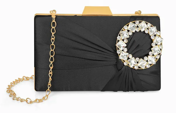 Black_Luxurious_Satin_Evening_Clutch_With_Detachable_Chain_Strap_For_Women_&_Girls_(22_X_10_X_15_Cm)