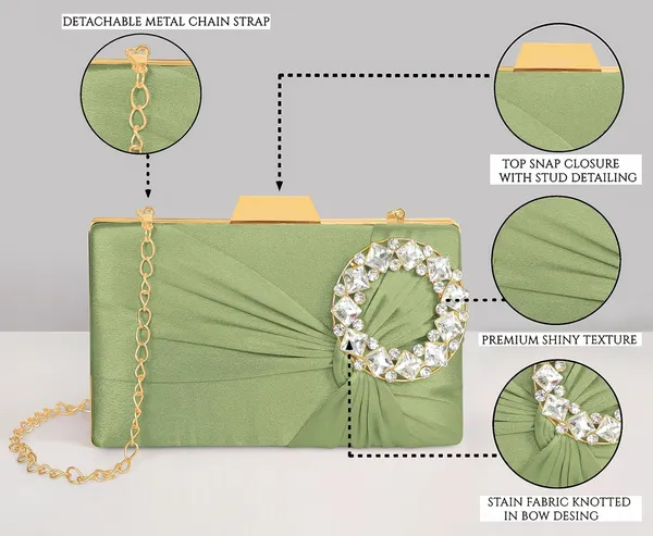 Green_Luxurious_Satin_Evening_Clutch_With_Detachable_Chain_Strap_For_Women_&_Girls_(22_X_10_X_15_Cm)