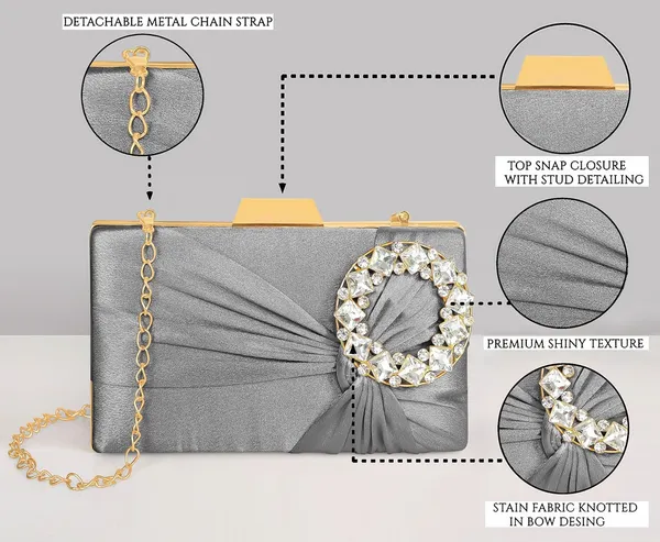 Grey_Luxurious_Satin_Evening_Clutch_With_Detachable_Chain_Strap_For_Women_&_Girls_(22_X_10_X_15_Cm)