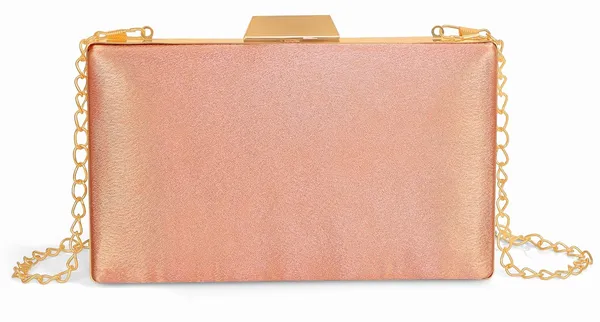 Peach_Luxurious_Satin_Evening_Clutch_With_Detachable_Chain_Strap_For_Women_&_Girls_(22_X_10_X_15_Cm)