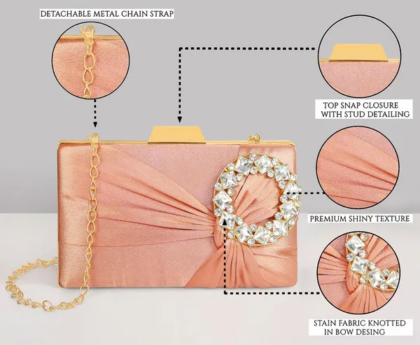 Peach_Luxurious_Satin_Evening_Clutch_With_Detachable_Chain_Strap_For_Women_&_Girls_(22_X_10_X_15_Cm)