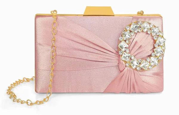 Pink_Luxurious_Satin_Evening_Clutch_With_Detachable_Chain_Strap_For_Women_&_Girls_(22_X_10_X_15_Cm)