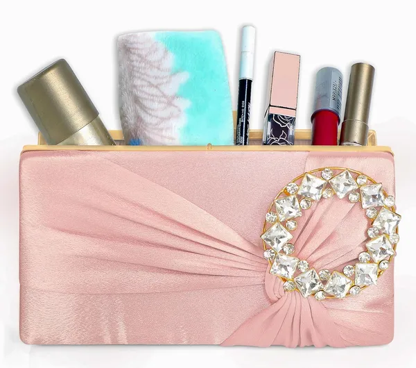 Pink_Luxurious_Satin_Evening_Clutch_With_Detachable_Chain_Strap_For_Women_&_Girls_(22_X_10_X_15_Cm)