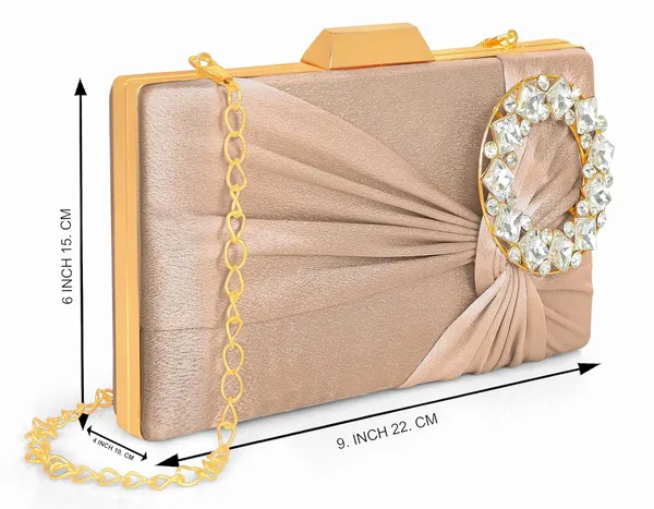 Rose_Gold_Luxurious_Satin_Evening_Clutch_With_Detachable_Chain_Strap_For_Women_&_Girls_(22_X_10_X_15_Cm)