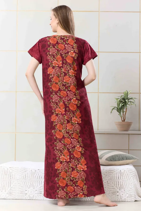 Maroon_Alpine_center_panel_floral_nighty