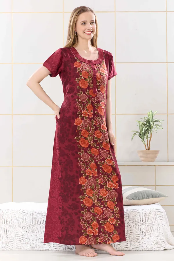 Maroon_Alpine_center_panel_floral_nighty