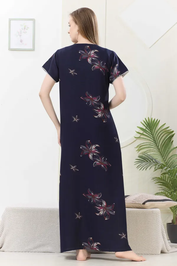 Navy_blue_floral_embroidered__A-line_Alpine__Nighty_for_Women