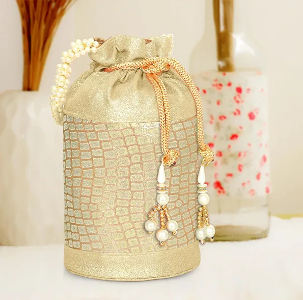 Gold_Opulent_Glow_Potli_Bag_With_Pearl_Handle_For_Women_&_Girls_(12.5_X_12.5_X_20_Cm)