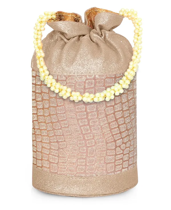Rose_Gold_Opulent_Glow_Potli_Bag_With_Pearl_Handle_For_Women_&_Girls_(12.5_X_12.5_X_20_Cm)