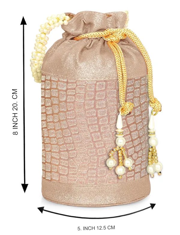 Rose_Gold_Opulent_Glow_Potli_Bag_With_Pearl_Handle_For_Women_&_Girls_(12.5_X_12.5_X_20_Cm)