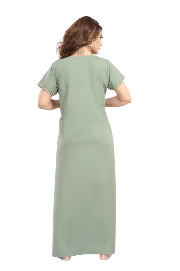 Pista_green_Cotton_Blend_Nighty_For_Women