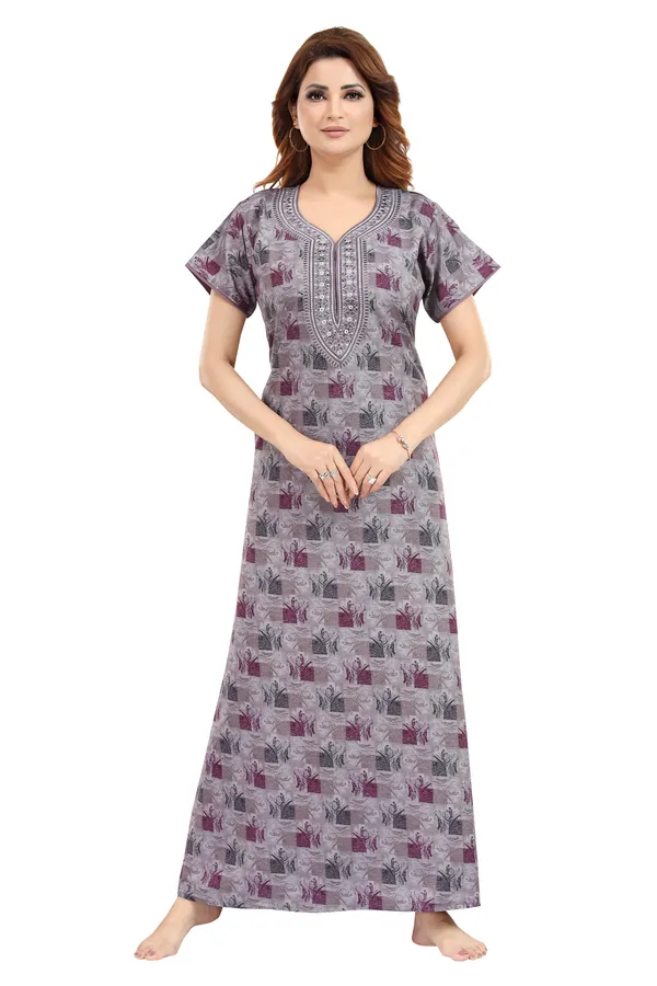 Purple_Cotton_Blend__Nighty_for_Women