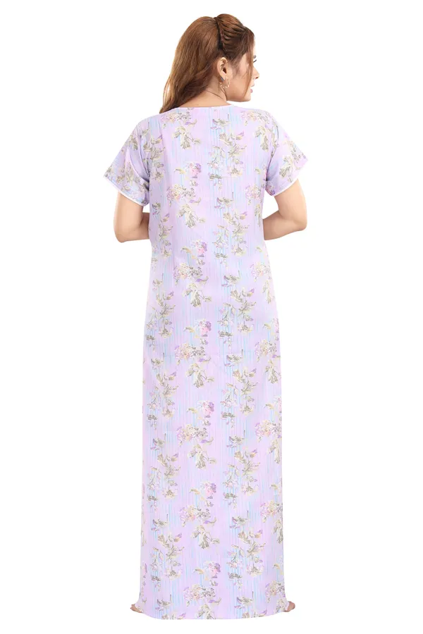 Purple_Floral_Cotton_blend_Night_Dress_For_Ladies