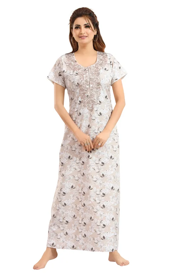 Slate_Cotton_Blend__Nighty_for_Women