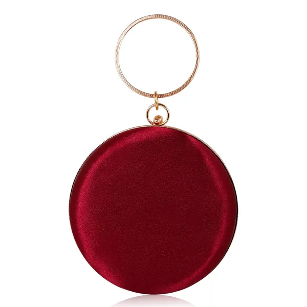Maroon_Radiant_Bloom_Ring_Clutch,_Crystal_Rhinestone_Brooch,_Ring_Handle_With_Chain_For_Women_&_Girls_(14_X_3_X_14_Cm)
