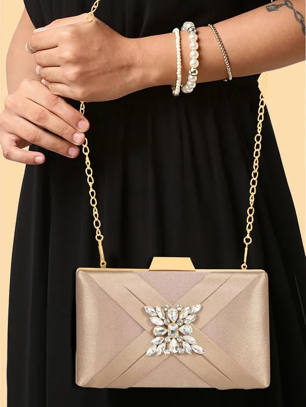 Rose_Gold_Premium_Satin_With_Shiny_Texture_Diamond_Clutch_For_Women_&_Girls_(22_X_10_X_15_Cm)