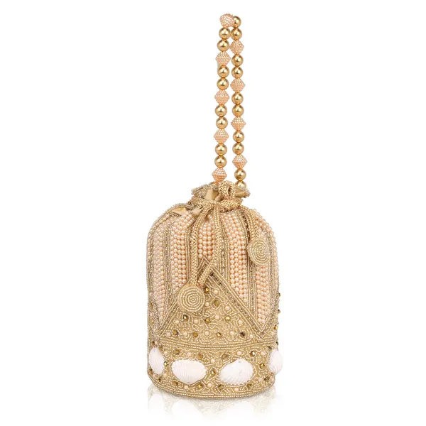 Gold_Regal_Gleam_Handcrafted_Zari_Potli_For_Women_&_Girls_(12.7_X_12.7_X_22.9_Cm)