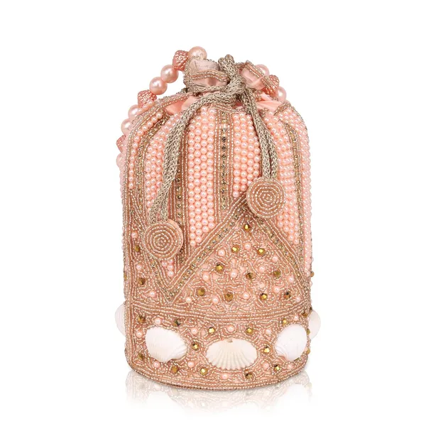 Rose_Gold_Regal_Gleam_Handcrafted_Zari_Potli_For_Women_&_Girls_(12.7_X_12.7_X_22.9_Cm)