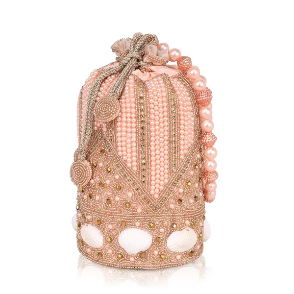 Rose_Gold_Regal_Gleam_Handcrafted_Zari_Potli_For_Women_&_Girls_(12.7_X_12.7_X_22.9_Cm)