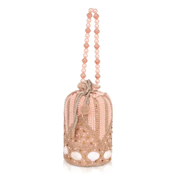 Rose_Gold_Regal_Gleam_Handcrafted_Zari_Potli_For_Women_&_Girls_(12.7_X_12.7_X_22.9_Cm)