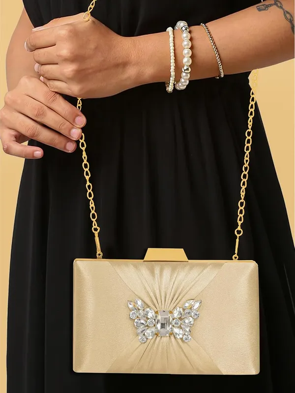 Gold_Sophisticated_Satin_Clutch_With_Straight_Diamond_And_Removable_Chain_Strap_For_Women_&_Girls_(22_X_10_X_15_Cm)