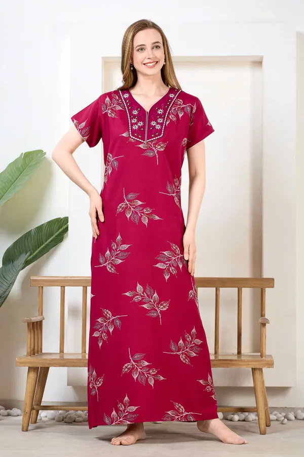 Rani_floral_embroidered__A-line_Alpine__Nighty_for_Women