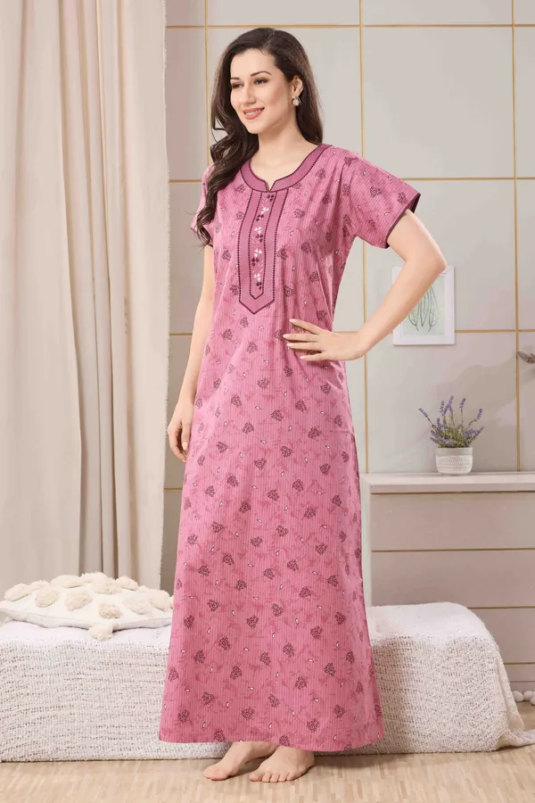 Rose_pure_Cotton__Nighty_for_Women