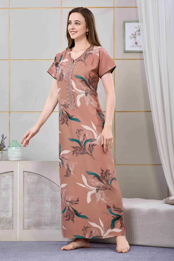 Rose_floral_embroidered__A-line_Alpine__Nighty_for_Women