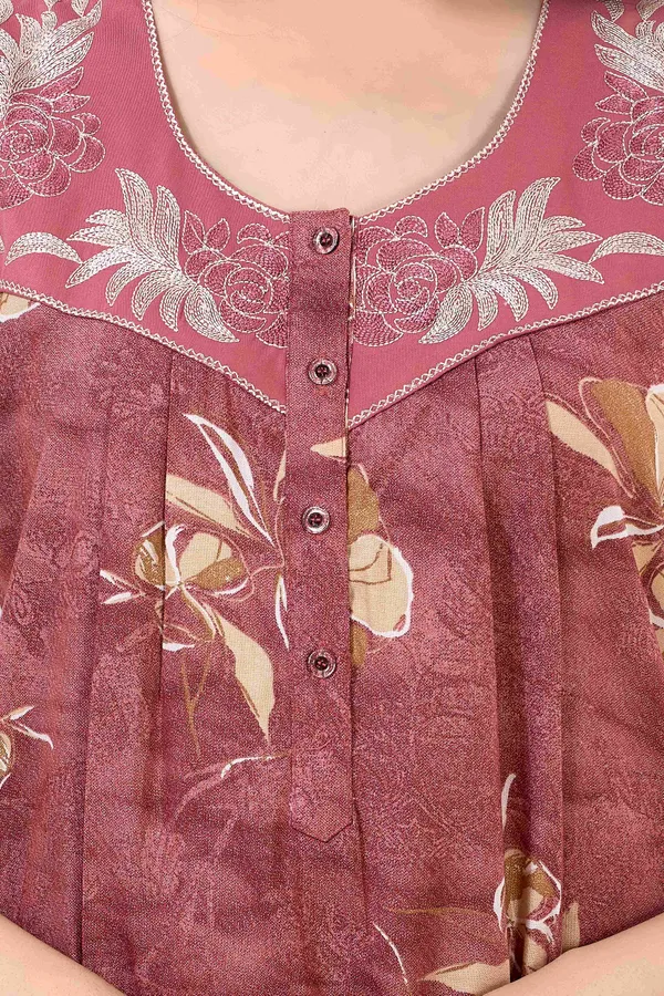 Rose_floral_pleated_alpine_neck_embroidery_nighty_for_womens