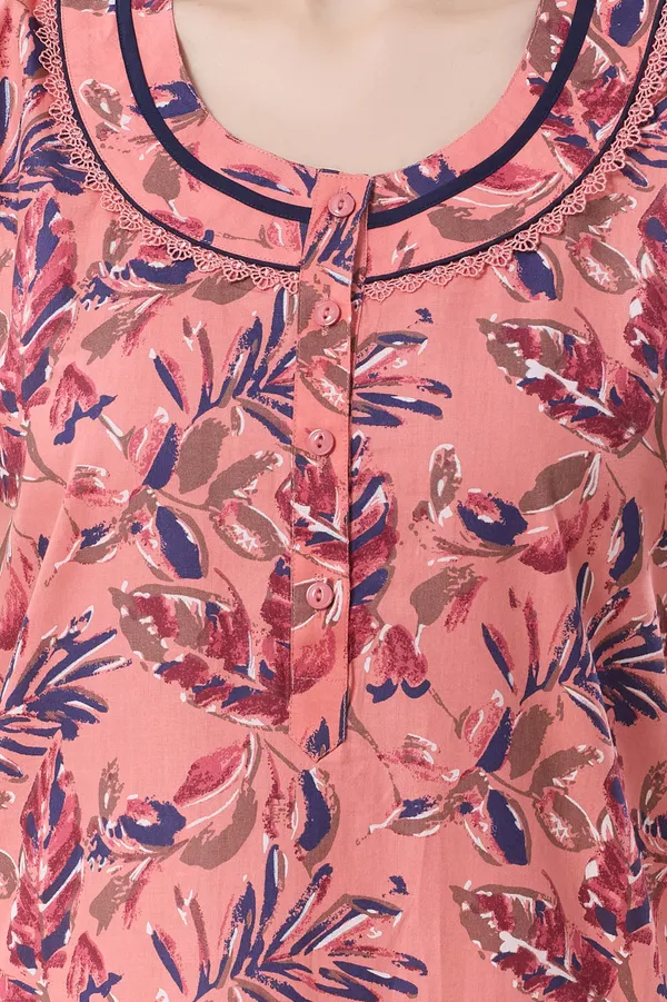 Rose_floral_pure_Cotton__Nighty_for_Women
