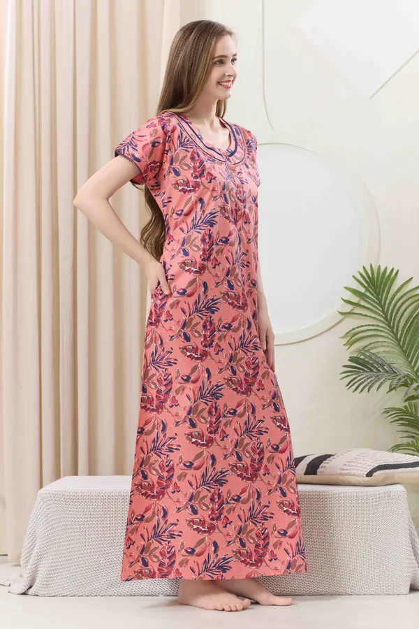 Rose_floral_pure_Cotton__Nighty_for_Women
