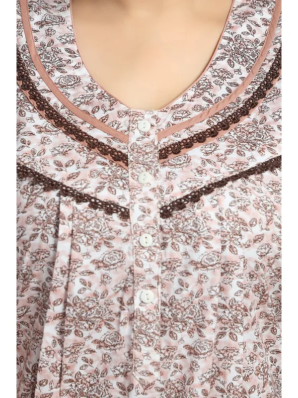 Rose_floral_pure_Cotton__Nighty_for_Women
