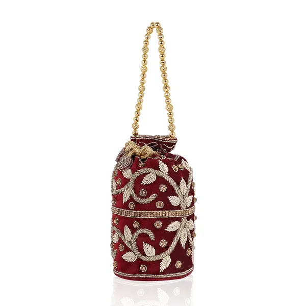 Maroon_Sitara_Handmade_Embroidered_Potli_Bag_For_Women_&_Girls_(11_X_11_X_20_Cm)