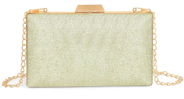 Gold_Shimmer_Grace_Clutch_Bag_With_Crystal_Leaf_Accent,_Glitter_Finish,_And_Detachable_Chain_For_Women_&_Girls_(22_X_8_X_15_Cm)